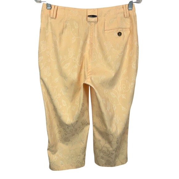 Jamie Sadock Active Capri Pants Womens Size 6 Stretch Pastel Orange Floral - Picture 2 of 9